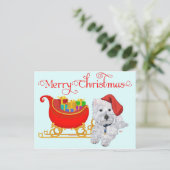 Frohe Weihnachten Westie (Stehend Vorderseite)