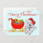 Frohe Weihnachten Westie (Vorne/Hinten)