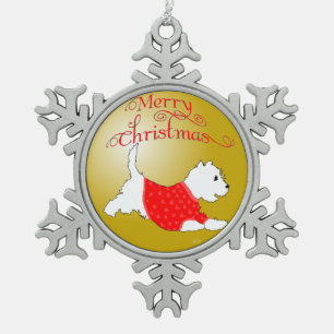 Frohe Weihnachten Westie Ornament