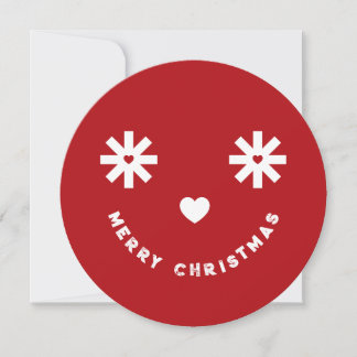 Frohe Weihnachten Whimsical Funny Smiley Foto