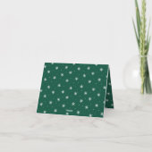 Frohe Weihnachten Whimsical Green Script Foto (Rückseite)