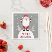 Frohe Weihnachten Whimsical Santa Serviette (Beispiel)