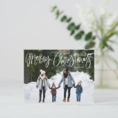Frohe Weihnachten Whimsical Script-Foto (Stehend Vorderseite)