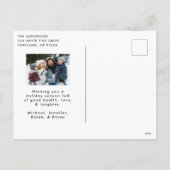 Frohe Weihnachten Whimsical Script-Foto (Rückseite)