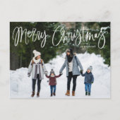 Frohe Weihnachten Whimsical Script-Foto (Vorderseite)