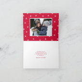 Frohe Weihnachten Whimsical Script-Foto (Innenseite)