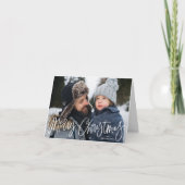 Frohe Weihnachten Whimsical Script-Foto (Vorderseite)