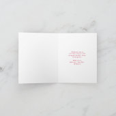 Frohe Weihnachten Whimsical Script-Foto (Innenseite)