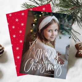 Frohe Weihnachten Whimsical Script-Foto