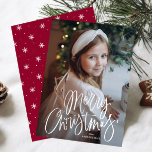 Frohe Weihnachten Whimsical Script-Foto
