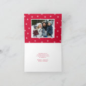 Frohe Weihnachten Whimsical Script-Foto (Innenseite)