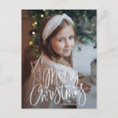 Frohe Weihnachten Whimsical Script-Foto (Vorderseite)