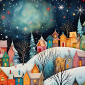 Frohe Weihnachten Whimsical Winter Village