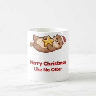 Frohe Weihnachten wie kein anderer Otter Stern Tas Kaffeetasse