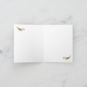 Frohe Weihnachten William Morris Strawberry Thief Karte (Innenseite)