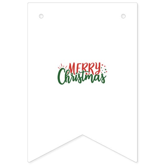 Frohe Weihnachten Wimpelkette (Zweite Fahne)