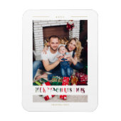 Frohe Weihnachten Wimshical Calligraphy Cut Paper Magnet (Vertikal)