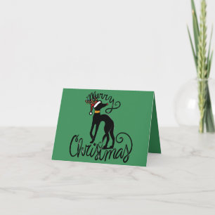 Frohe Weihnachten Windhund Karte
