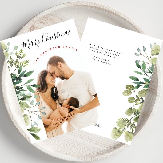 Frohe Weihnachten Winter Botanicals Elegantes Foto