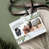 Frohe Weihnachten Winter Dusty Calligraphy Botanic