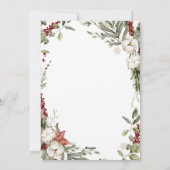 Frohe Weihnachten | Winter Floral und Foto und Gol (Rückseite)