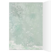 Frohe Weihnachten Winter florals Füchse Urlaubskar (Innen (Links))