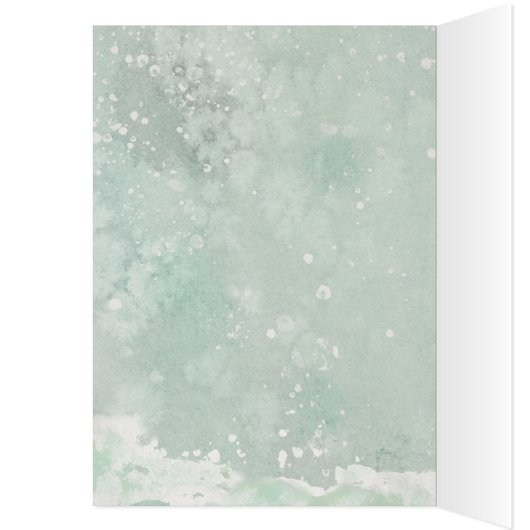 Frohe Weihnachten Winter florals Füchse Urlaubskar (Innen (Links))