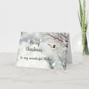 Frohe Weihnachten Winter Frost Bird Mutter