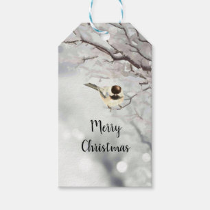 Frohe Weihnachten Winter Frost Bird Nature Geschenkanhänger