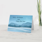 Frohe Weihnachten Winter Karte (Vorderseite)