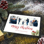 Frohe Weihnachten Winter Red Holly Berries 4 Foto