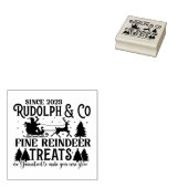 Frohe Weihnachten Winter Rudolph Reindeer Gummistempel (Stempel)