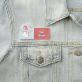 Frohe Weihnachten Winter Snowman Schneedecke Name Namensschild (Beispiel)