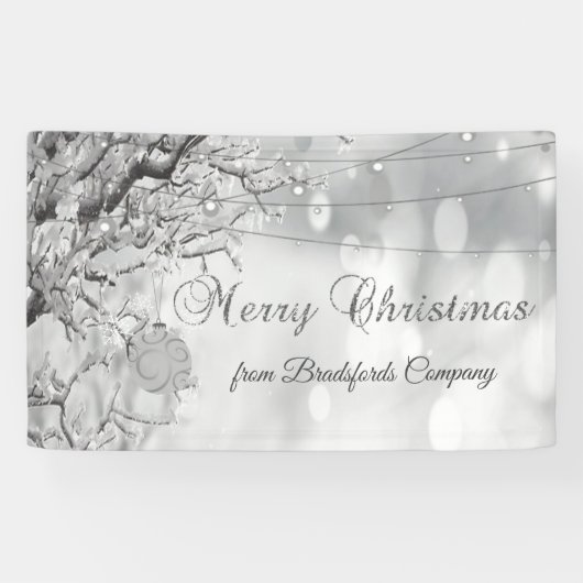Frohe Weihnachten, Winter Wonderland Banner (Horizontal)