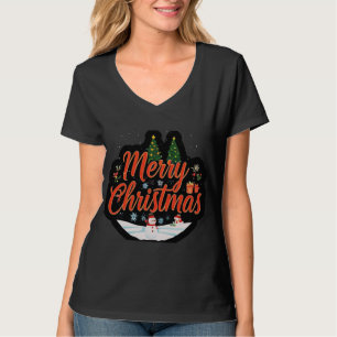 "Frohe Weihnachten: Winter Wonderland Design" T-Shirt