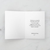 Frohe Weihnachten Winter Wunderland Schneeflocken Karte (Innenseite)