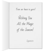 Frohe Weihnachten, Winterhäuser Illustration (Innen (Rechts))