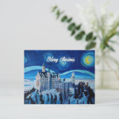 Frohe Weihnachten Winterherrschaft Postkarte (Stehend Vorderseite)