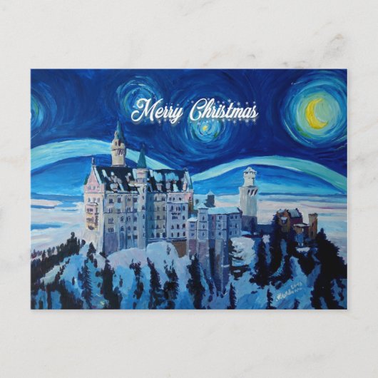 Frohe Weihnachten Winterherrschaft Postkarte (Vorderseite)