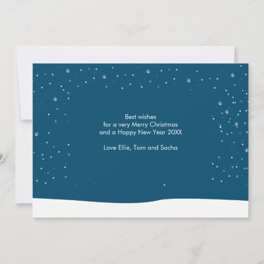 Frohe Weihnachten Winterurlaub Gingerbread (Rückseite)