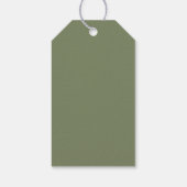 Frohe Weihnachten Winterurlaub Strumpf Geschenkanhänger (Rückseite)