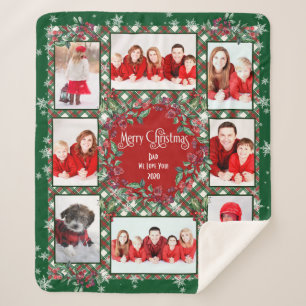 Frohe Weihnachten Wir Liebe Sie Familienfoto Colla Sherpadecke