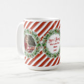 Frohe Weihnachten Wir Liebe Sie Mama Foto Vorlage Kaffeetasse (Vorderseite Links)