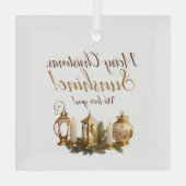 Frohe Weihnachten Wir Liebe Sie Ornament (Rückseite)