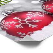 Frohe Weihnachten wir sind geschlossen Poster (Ecke)