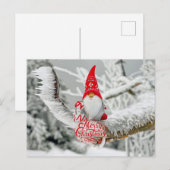 Frohe Weihnachten Woodland Gnome mit Geschenken (Vorne/Hinten)