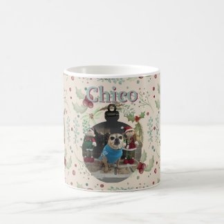 Frohe Weihnachten Woodland Immergrüne Girlande  Kaffeetasse