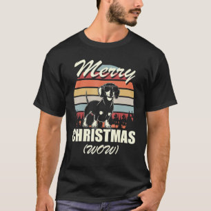 Frohe Weihnachten Wow Dackel Weihnachten T-Shirt