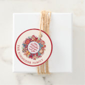 Frohe Weihnachten Wreath Geschenkanhänger (Beispiel)