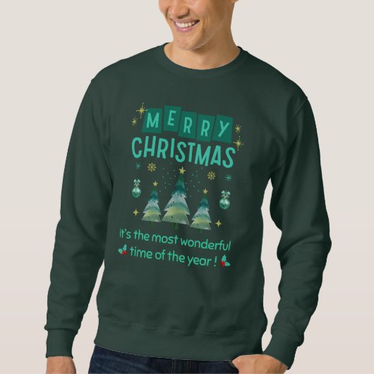 Frohe Weihnachten - Wunderbare Zeit des Jahres T-S Sweatshirt (Vorderseite)